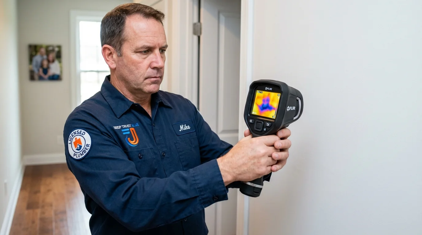 Thermal imaging leak detection by Johns Plumbing LLC in Rainier